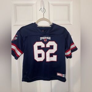Marvel Spider-Man Navy Blue Jersey Top with White & Red Accents